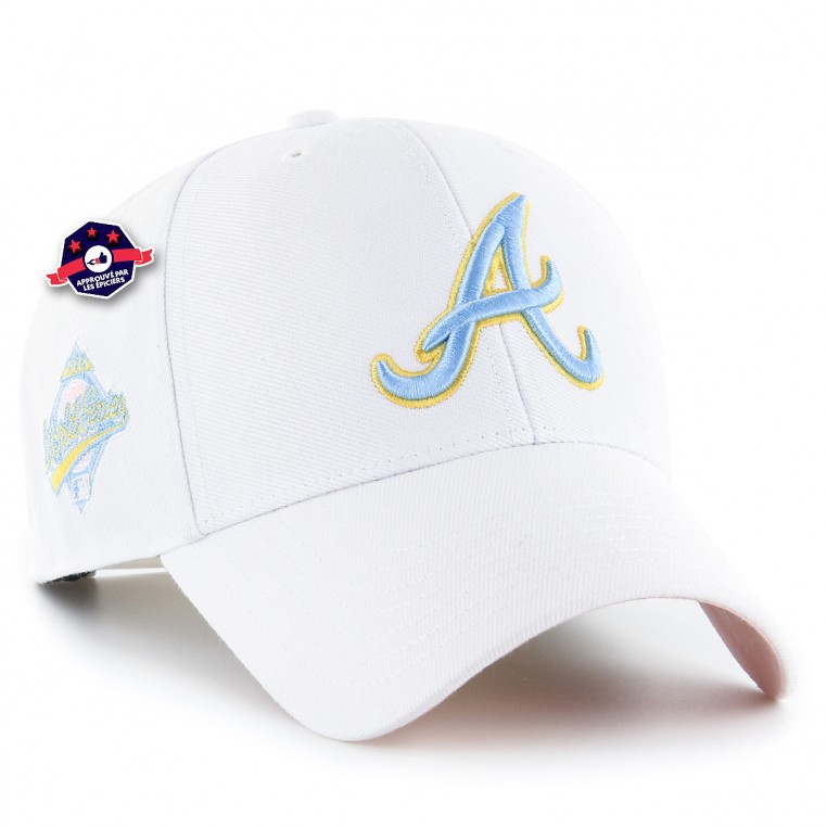 Atlanta Braves '47 MLB MVP Adjustable Cap Hat Sky Blue Crown/Visor