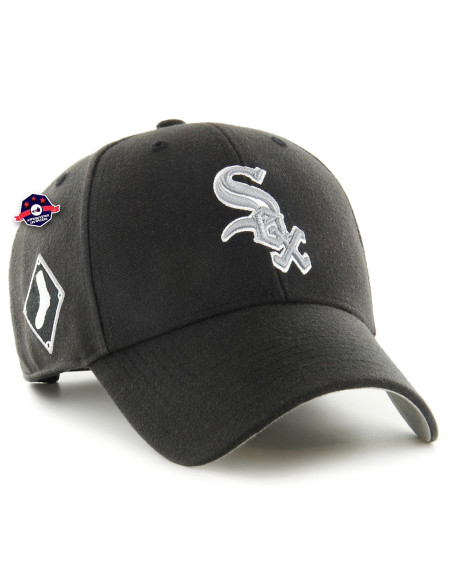 47 CAP MLB CHICAGO WHITE SOX SURE SHOT SNAPBACK MVP BLACK