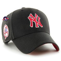 47 CAP MLB NEW YORK YANKEES SURE SHOT SNAPBACK MVP BLACK