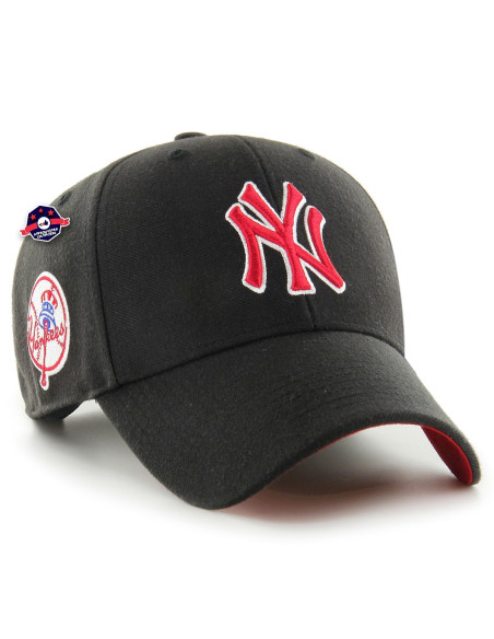 47 CAP MLB NEW YORK YANKEES SURE SHOT SNAPBACK MVP BLACK