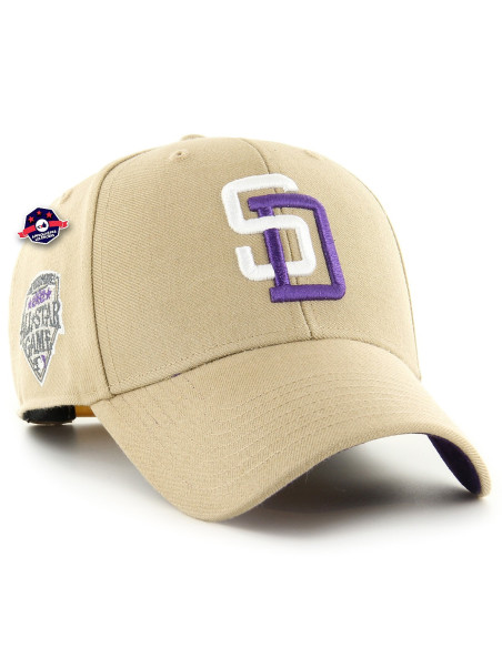 47 CAP MLB SAN DIEGO PADRES SURE SHOT SNAPBACK MVP KHAKI