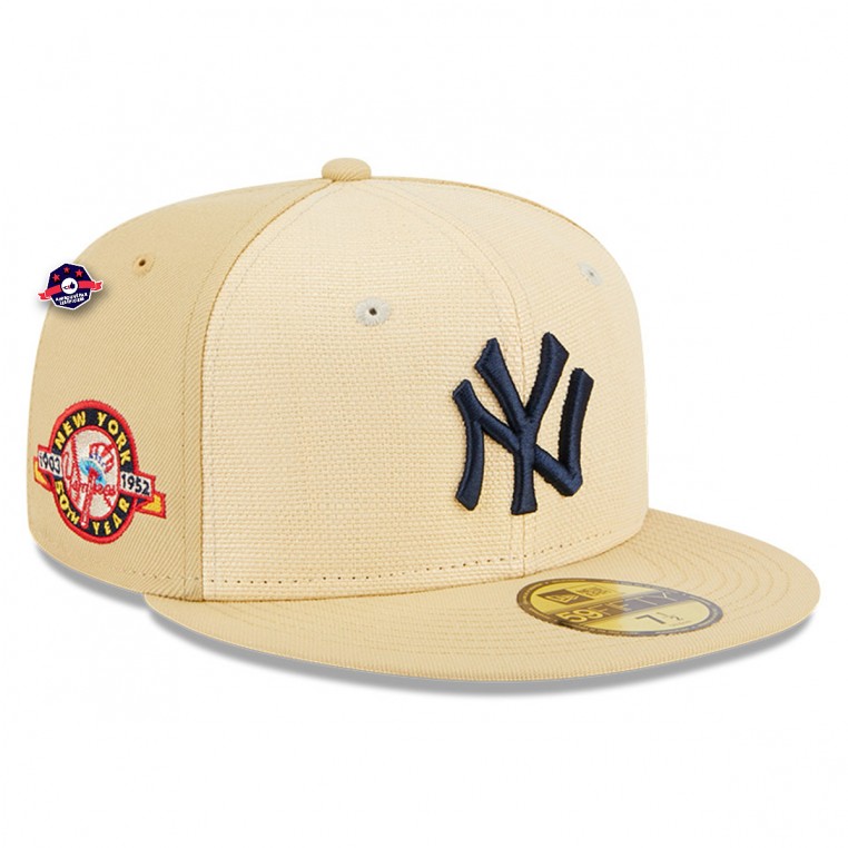 Cap 59Fifty - New York Yankees - Raffia New Era - CrÃ¨me