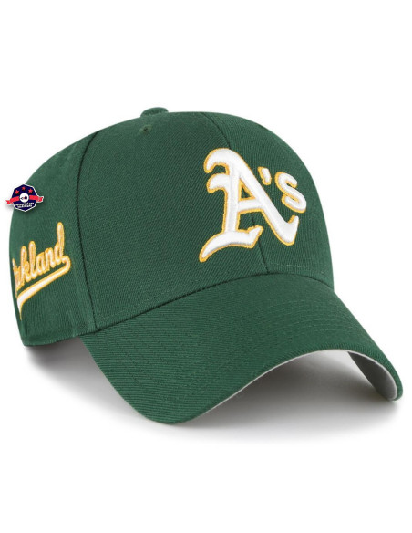 47 CAP MLB OAKLAND ATHLETICS SURSHOT SNAPBACK MVP DARK GREEN