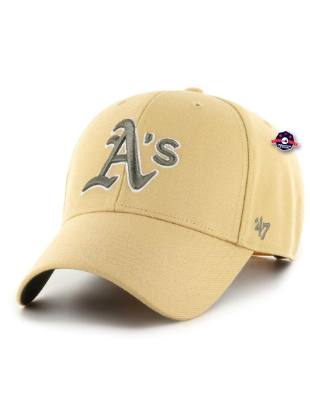 47 CAP MLB OAKLAND ATHLETICS SHOT SNAPBACK MVP LIGHT TAN