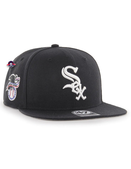 47 CAP MLB CHICAGO WHITE SOX SURE SHOT CAPTAIN BLACK