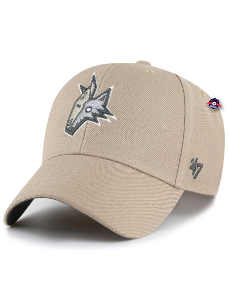 NHL CAP ARIZONA COYOTES SURE SHOT SNAPBACK MVP KHAKI
