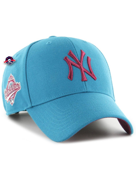 47 CAP MLB NEW YORK YANKEES SHOT SNAPBACK MVP DARK TEAL