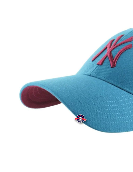 47 CAP MLB NEW YORK YANKEES SHOT SNAPBACK MVP DARK TEAL