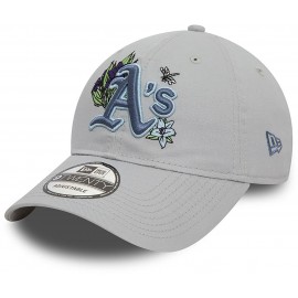 9Twenty Cap - New Era - Oakland Athletics - Floral - grey