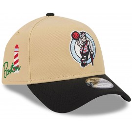 Cap New Era - Boston Celtics - 9Forty - City Sidepatch - Cream Soda