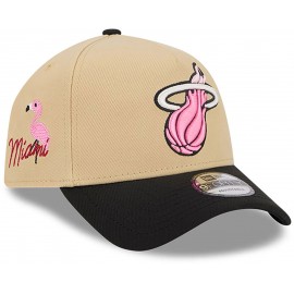 Cap New Era - Miami Heat - 9Forty - City Sidepatch - Cream Soda