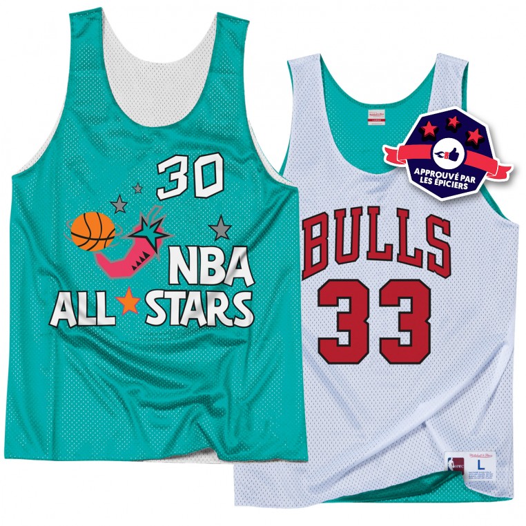 ) Mitchell & Ness Chicago Bulls Pippen #33 Reversible All