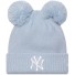 Double pompon hat - New Era - New York Yankees - Women - Sky blue