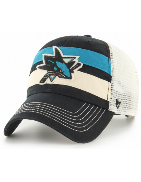 47 NHL CAP SAN JOSE SHARKS CLUBHOUSE BOON CLEAN UP BLACK