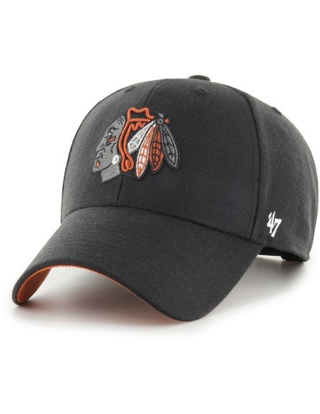 47 NHL CAP CHIACGO BLACKHAWKS BALLPARK SNAP MVP BLACK