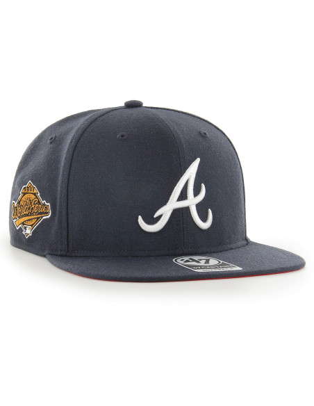 47 CAP MLB ATLANTA BRAVES SURE SHOT UNDER CAPTAIN NAVY