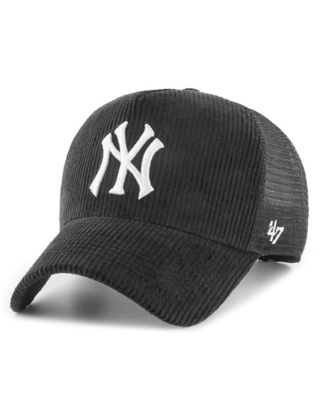 47 CAP MLB NEW YORK YANKEES THICK CORDUROY MESH MVP DT BLACK