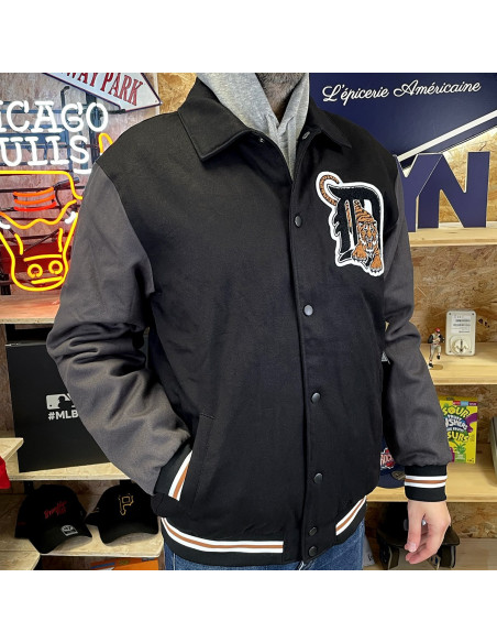 47 JACKET MLB DETROIT TIGERS TOURNAMENT JET BLACK