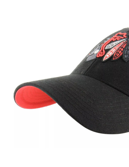 47 CAP NHL CHICAGO BLACKHAWKS SURE SHOT SNAPBACK MVP BLACK