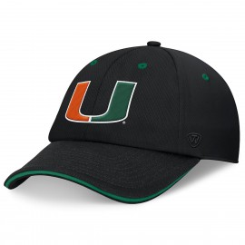 NCAA Cap - Miami Hurricanes - Unstructured - Black - TOW Brand