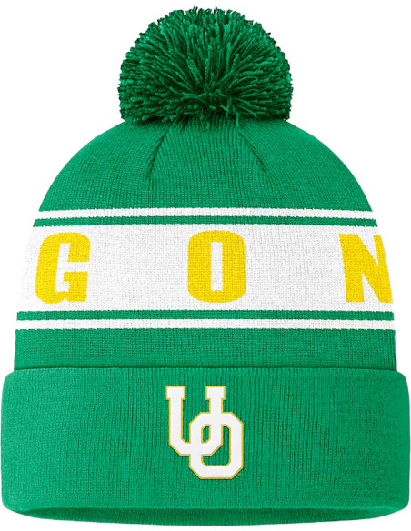 Oregon Ducks Cuffed Pom Knit