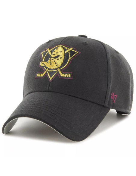 NHL CAP ANAHEIM DUCKS METALLIC SNAP MVP BLACK