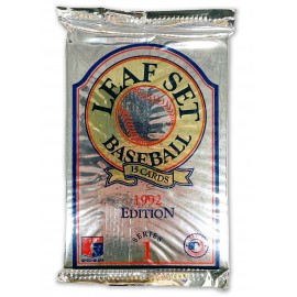 MLB Trading Cards Pack - 1992 Leaf Set Edition - 15 cards