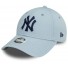 New Era 9Forty Yankees Women Metallic Cap Pastel Blue