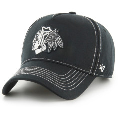 47 CAP NHL CHICAGO BLACKHAWKS CONTRAST STITCH MVP DT BLACK