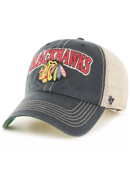 47 CAP NHL CHICAGO BLACKHAWKS TUSCALOOSA CLEANUP VINT BLACK