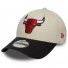 New Era 9Forty Cap - Chicago Bulls - Contrast Patch - Cream