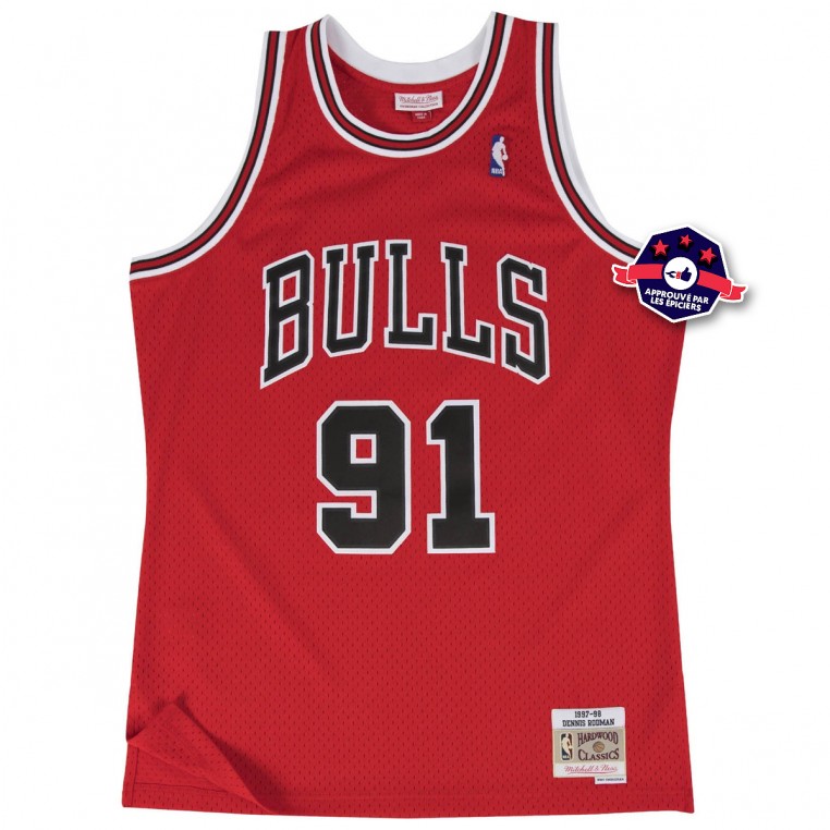 Dennis Rodman's jersey at the Chicago Bulls