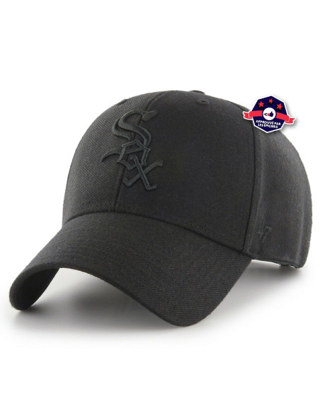 Casquette Chicago White Sox Black on Black