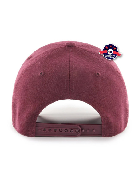 Casquette New York Yankees Mvp Snapback Dark Maroon