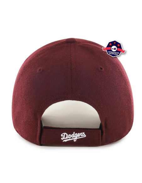 Casquette Los Angeles Dodgers Mvp Dark Maroon