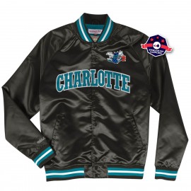 Satin Jacket - Charlotte Hornets - Mitchell and Ness
