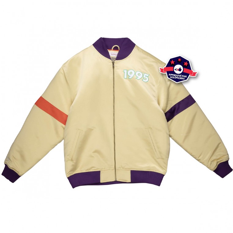 Heavyweight Satin Jacket Golden State Warriors