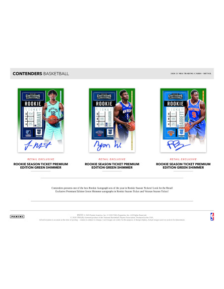 Pack Trading Cards - Contenders 2020-21 - Panini