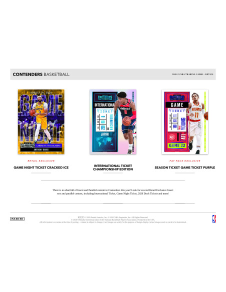 Pack Trading Cards - Contenders 2020-21 - Panini