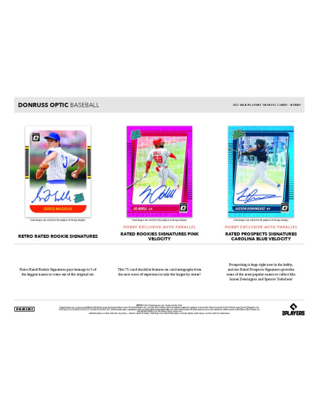 Pack Trading Cards MLB - Donruss Optic  2021 (Hobby Box) - Panini