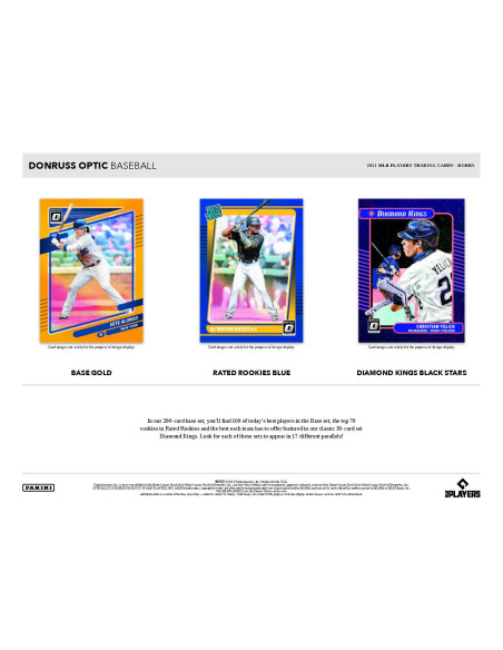 Pack Trading Cards MLB - Donruss Optic  2021 (Hobby Box) - Panini