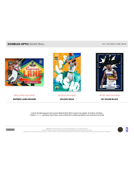 Pack Trading Cards NBA- Donruss Optic  2021 (Multi Pack Box) - Panini
