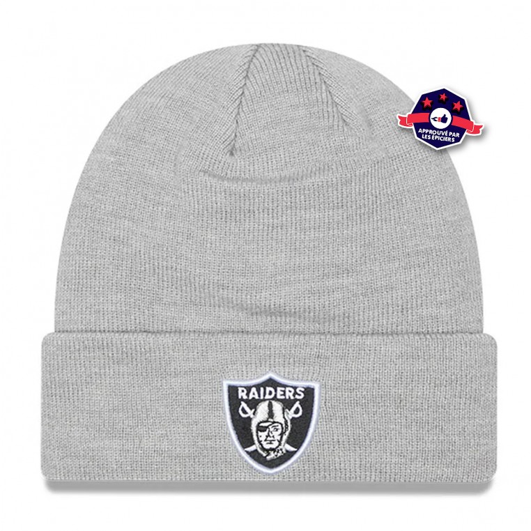 Las Vegas Raiders Heather Essential Grey Cuff - New Era beanie