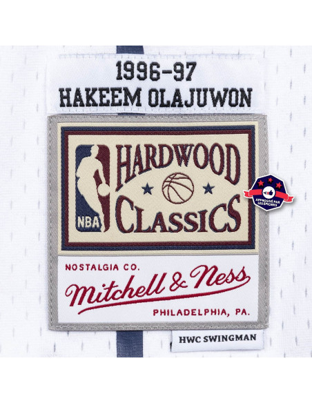 Jersey NBA - Hakeem Olajuwon - Houston Rockets - Blanc
