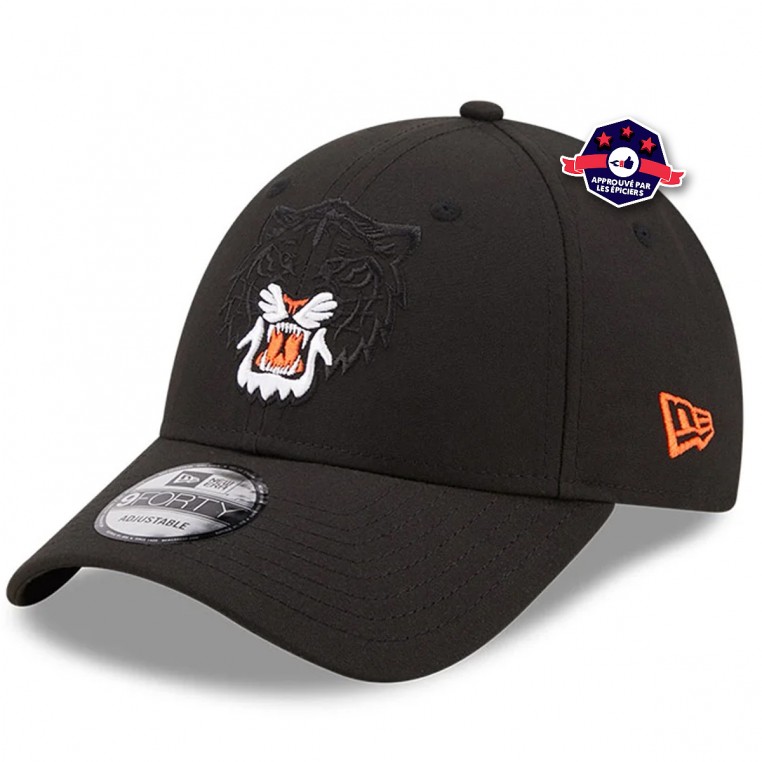 New Era Curved Brim 9FORTY Elemental Detroit Tigers MLB Black Snapback Cap