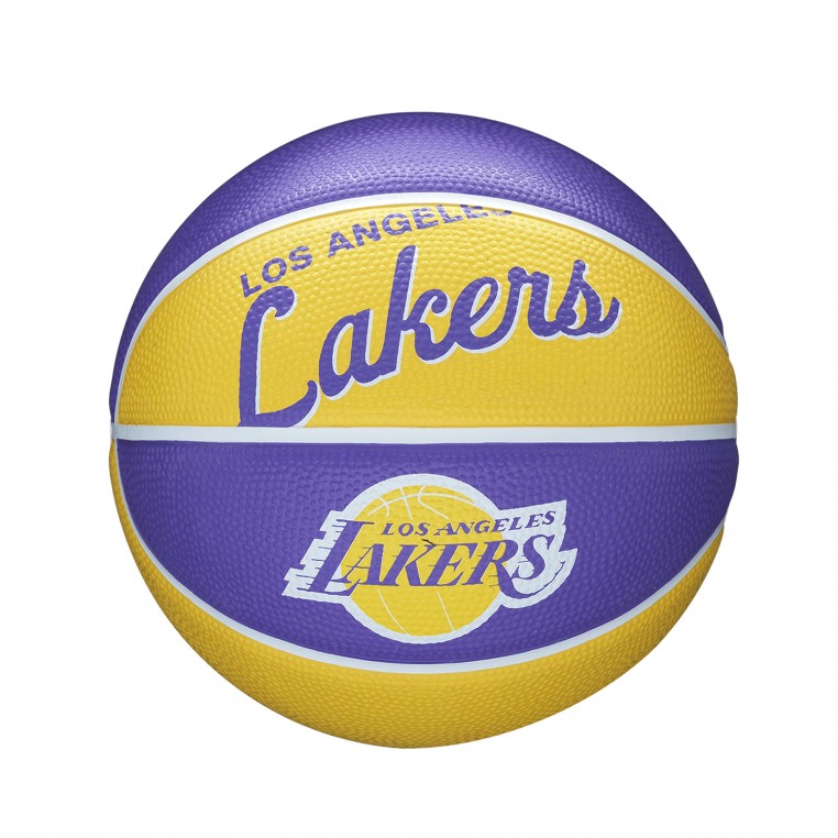 WILSON MINI NBA DRIBBLER BASKETBALL LA LAKERS Purple