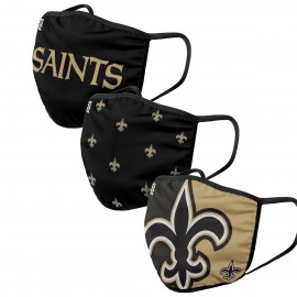 Fabric Masks - New Orleans Saints - Set of 3