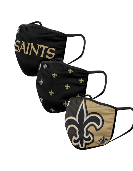 Masques en Tissu - New Orleans Saints - Lot de 3