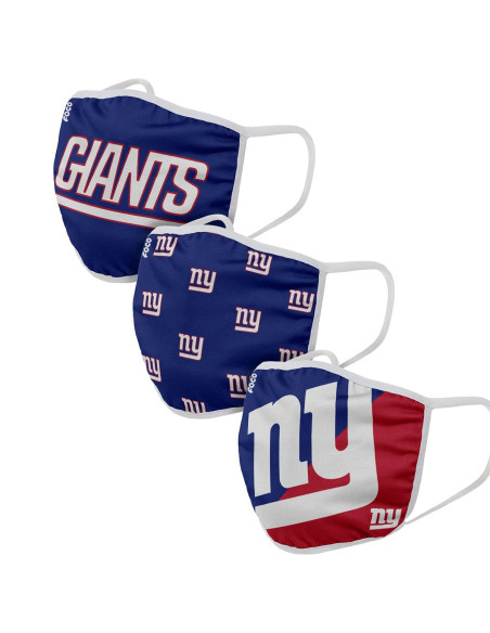 Masques en Tissu - New York Giants - Lot de 3
