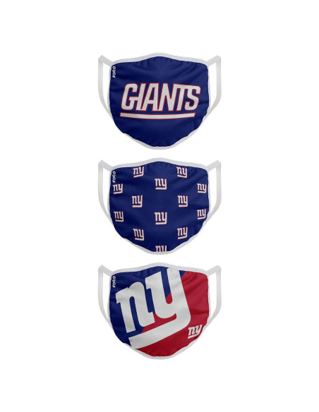 Masques en Tissu - New York Giants - Lot de 3